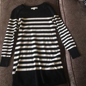 Loft Striped Sweater Dress